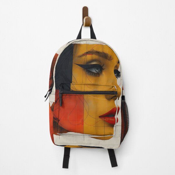 Item preview, Minimalist portrait of a geometric human face designed and sold by dcrc.