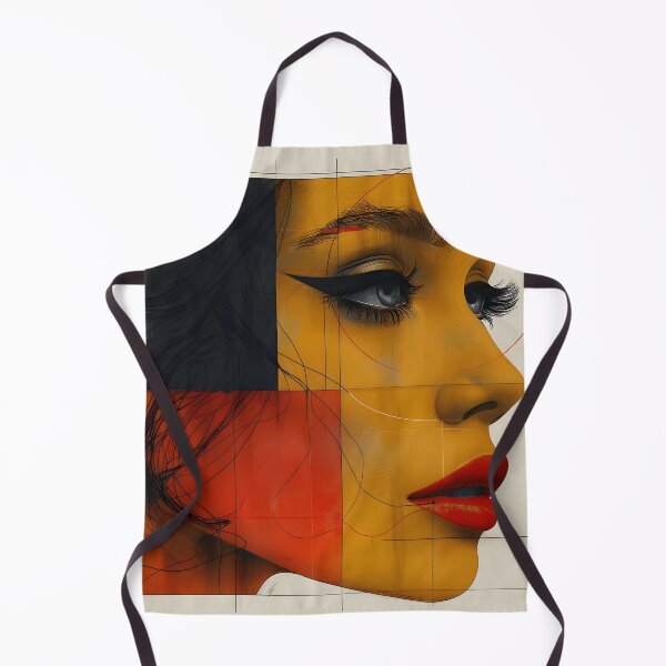 Item preview, Minimalist portrait of a geometric human face designed and sold by dcrc.
