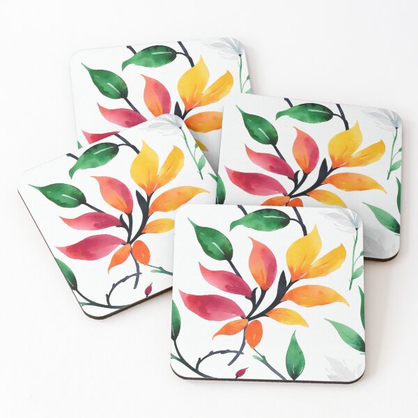 Item preview, Colorful stylish minimalist abstract flowers water color designed and sold by yeekazar.