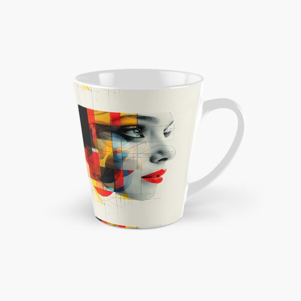 Item preview, Minimalist portrait of a geometric human face designed and sold by dcrc.