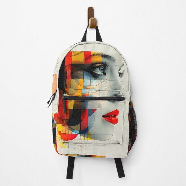 Item preview, Minimalist portrait of a geometric human face designed and sold by dcrc.
