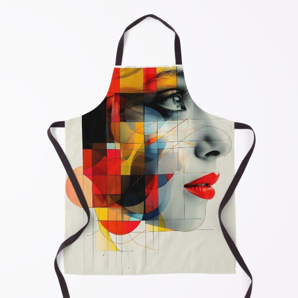 Item preview, Minimalist portrait of a geometric human face designed and sold by dcrc.