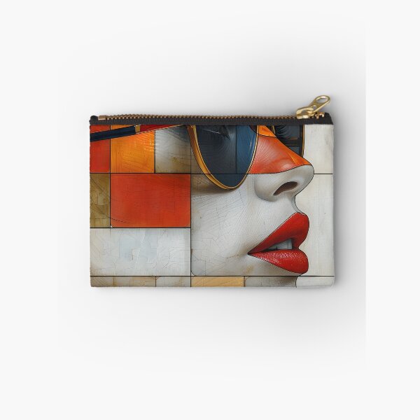 Item preview, minimalist portrait of a geometric human face designed and sold by dcrc.