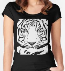 Wild Tiger Animal Protection Cool Vintage Retro Women's Fitted Scoop T-Shirt