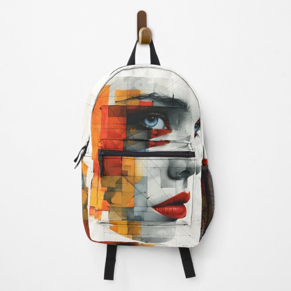 Item preview, minimalist portrait of a geometric human face designed and sold by dcrc.