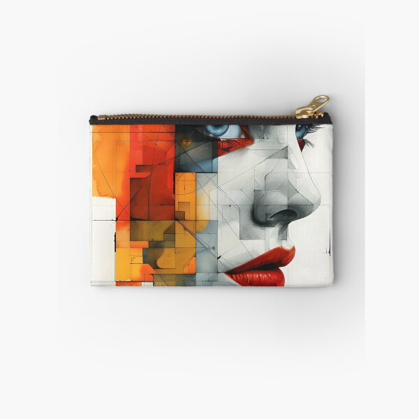 Item preview, minimalist portrait of a geometric human face designed and sold by dcrc.