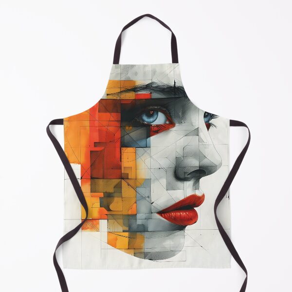 Item preview, minimalist portrait of a geometric human face designed and sold by dcrc.