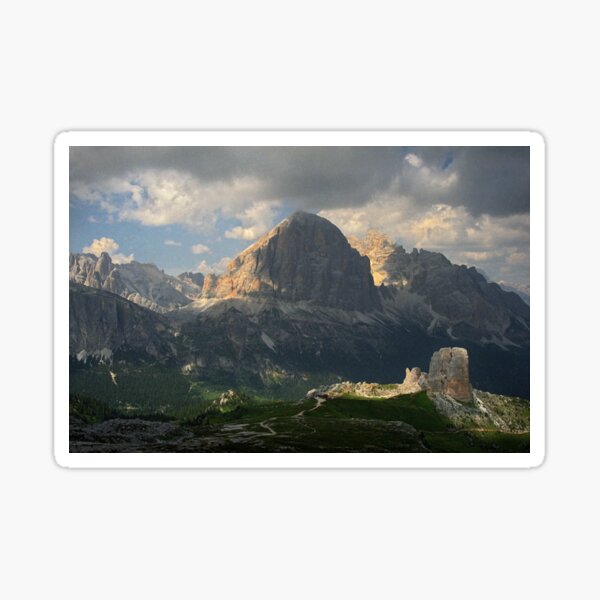Evening at Cinque Torri Sticker