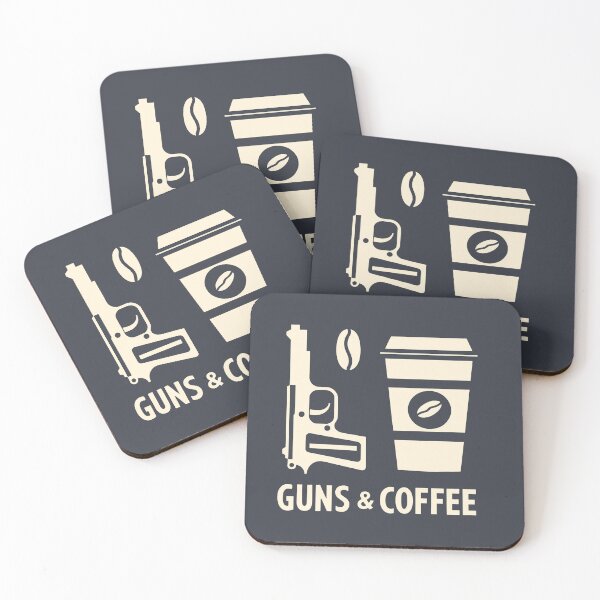 Item preview, Guns & Coffee: Balancing Power and Daily Rituals designed and sold by DethLock.