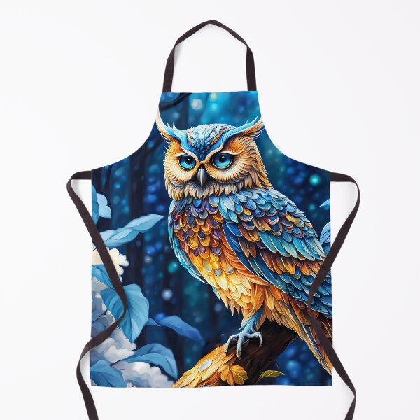 Item preview, Blue Crystal Owl, Ai Generated Art  designed and sold by ACC .