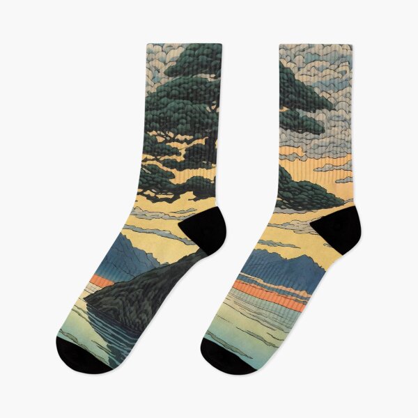 Item preview, The Guru - A Contemporary Ukiyo-e Nature Landscape designed and sold by Kijiermono.