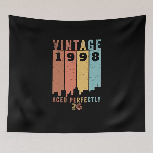 Item preview, Vintage 1998, 26th Birthday Aged Perfectly  designed and sold by Your Style Tees | Graphic T-Shirts.