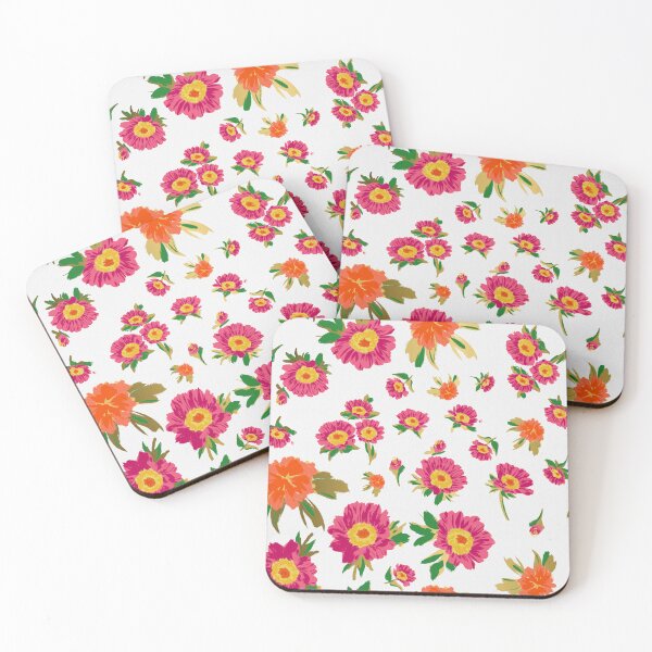 Item preview, Pink and Gold Marigold and Daisy Bliss - Luminous Spring Floral Pattern from Sydney's Martin Place designed and sold by Jay Dee Dearness.