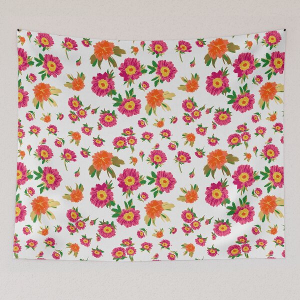 Item preview, Pink and Gold Marigold and Daisy Bliss - Luminous Spring Floral Pattern from Sydney's Martin Place designed and sold by Jay Dee Dearness.