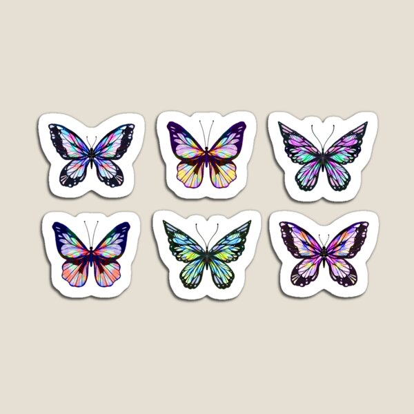 Item preview, Butterfly Sticker Set - Stained Glass Aesthetic designed and sold by ariaayuzawa.