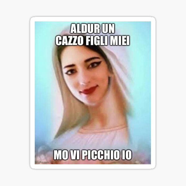 Madonna alpharda Sticker