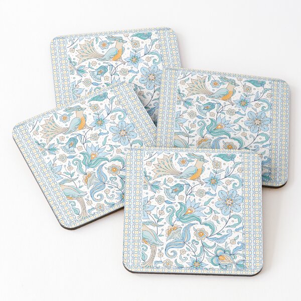 Item preview,  Abstract flower and birds comforter by Belle Treasure Chest designed and sold by Luetta  Stuger- Fleming.