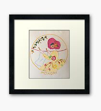 Monday Morning Bonnet Lady Framed Print