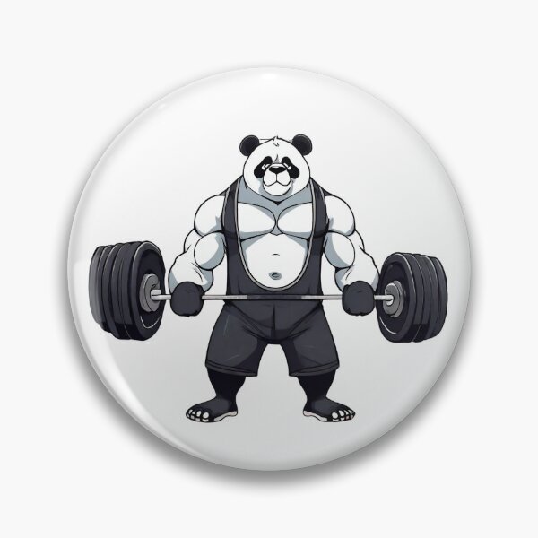 Item preview, Panda weight lifter designed and sold by Amzg-Designs.
