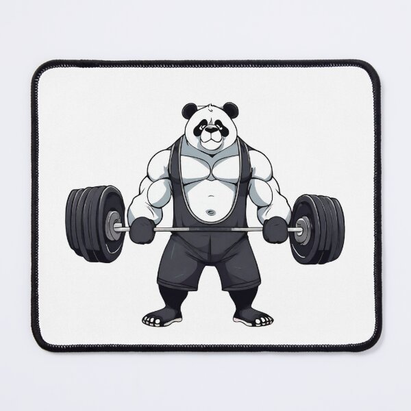 Item preview, Panda weight lifter designed and sold by Amzg-Designs.