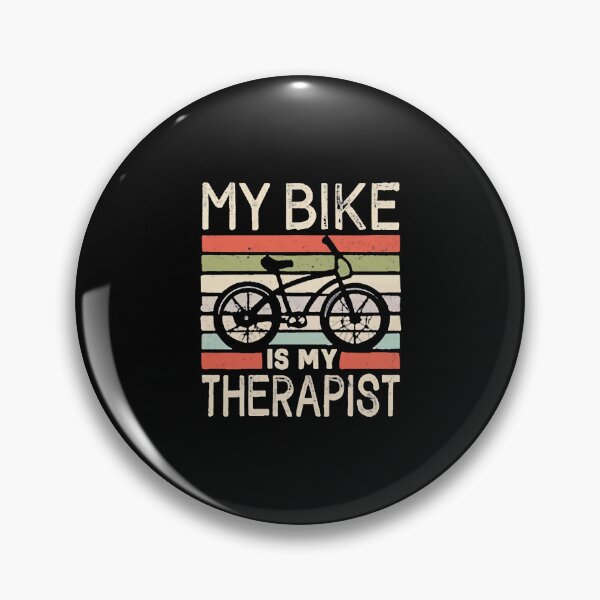 Item preview, My Bike Is My Therapist Cycling Humor designed and sold by DomTeesHaven.