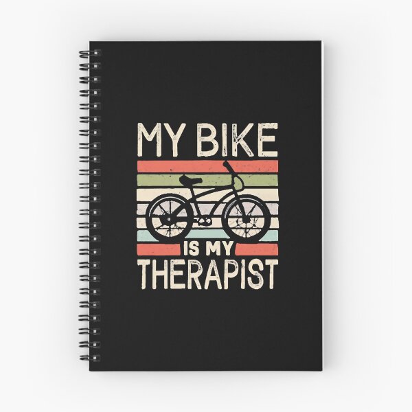 Item preview, My Bike Is My Therapist Cycling Humor designed and sold by DomTeesHaven.