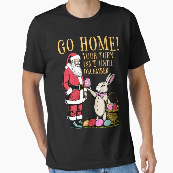 Item preview, Funny Easter Bunny Santa Claus Egg Hunt Wait Your Turn designed and sold by GrandeDuc.