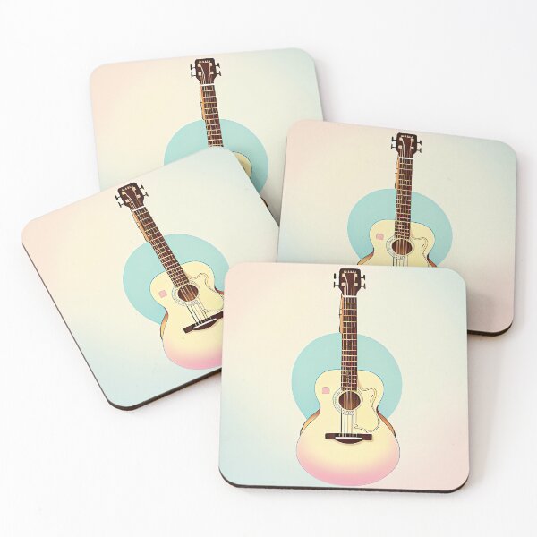 Item preview, Beautiful Pastel Colors Acoustic Classical Guitar Drawing designed and sold by thejoyker1986.