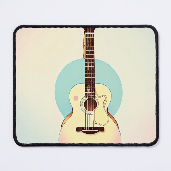 Item preview, Beautiful Pastel Colors Acoustic Classical Guitar Drawing designed and sold by thejoyker1986.