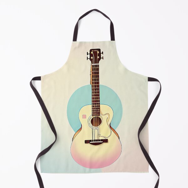 Item preview, Beautiful Pastel Colors Acoustic Classical Guitar Drawing designed and sold by thejoyker1986.