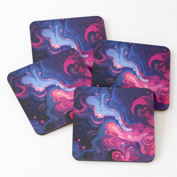 Item preview, Pink and Blue Abstract 10 designed and sold by GoKindCreations.