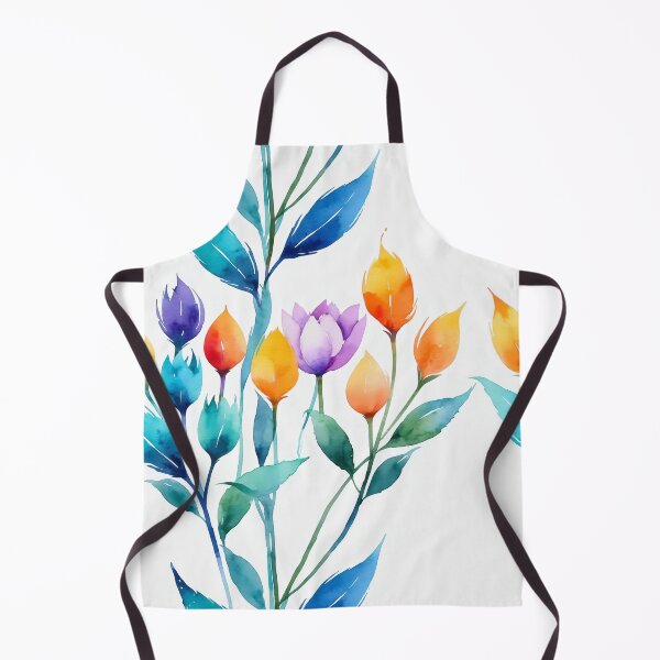 Item preview, Colorful stylish minimalist abstract flowers water color designed and sold by yeekazar.
