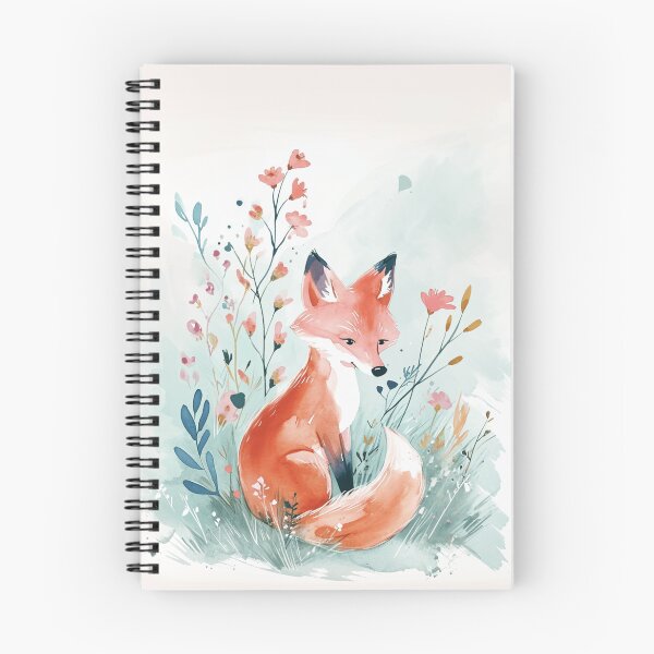 Item preview, Fox with Flowers designed and sold by Ai-Blues.