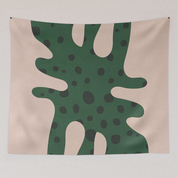 Item preview, Botanical Retro, Abstract Shapes, Green Leaf designed and sold by technicolorable_art.