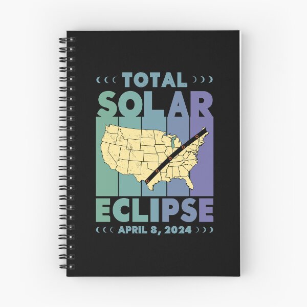 Item preview, Total Solar Eclipse with MAP- in Green and Blue Hues 2024 April 8 designed and sold by EmeraldeaArt.