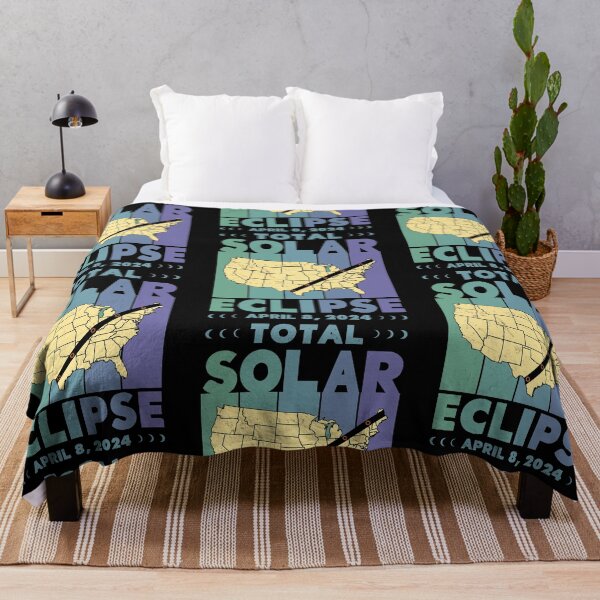 Item preview, Total Solar Eclipse with MAP- in Green and Blue Hues 2024 April 8 designed and sold by EmeraldeaArt.