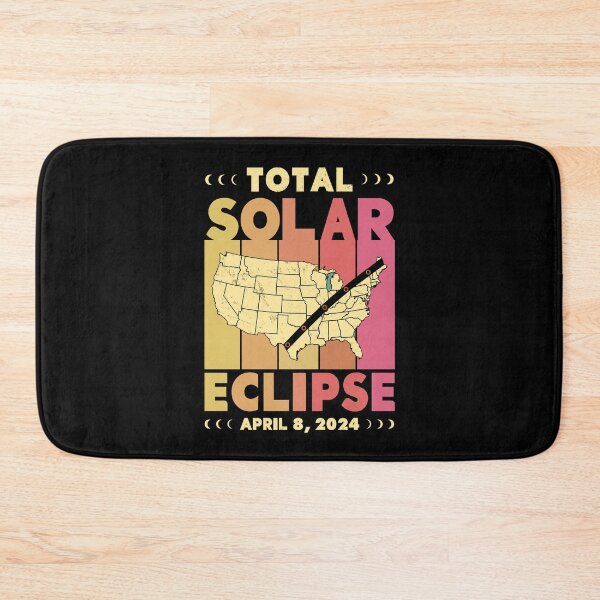 Item preview, Total Solar Eclipse with MAP- in Sun Hues 2024 April 8 designed and sold by EmeraldeaArt.