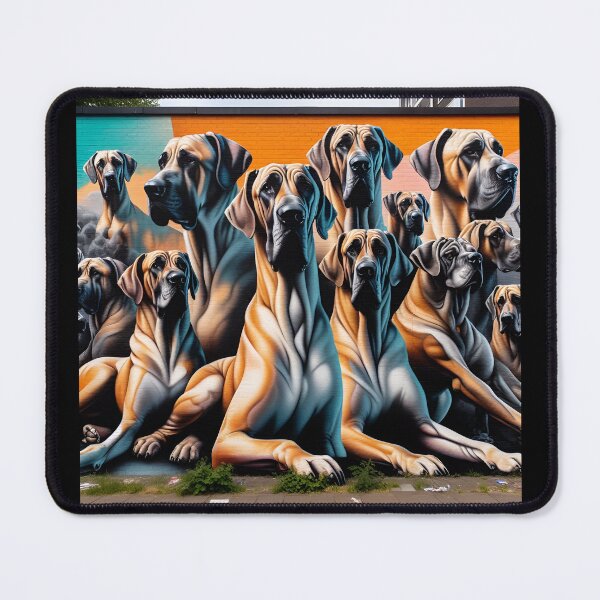 Artikelvorschau, Dynamic Great Dane Illustration entworfen und verkauft von PawspectCreate.