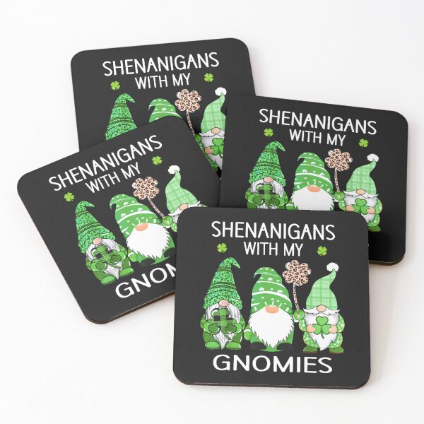 Item preview, St Patricks Day Lucky Shamrock Leopard Gnomes Irish designed and sold by THIENVT.