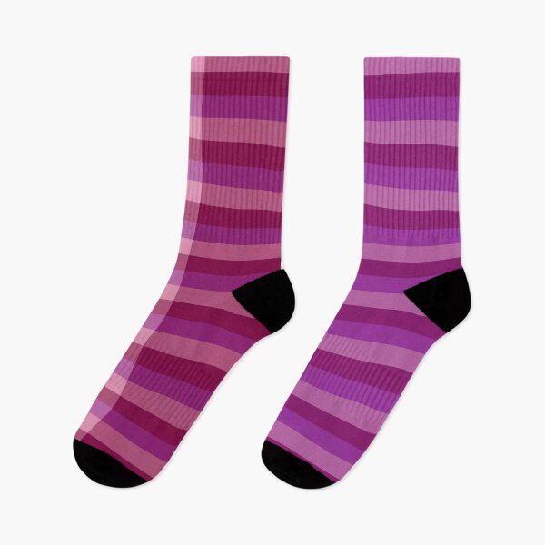 Item preview, Horizontal Line Pattern In Dusky Pink, Red Pink and Lilac designed and sold by taiche.