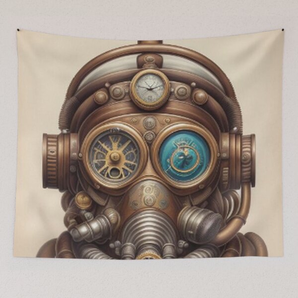 Item preview,  Vintage Steampunk Scuba Diver designed and sold by TheDarkWardrobe.