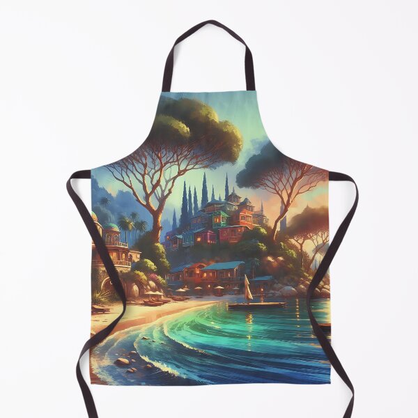 Item preview, Beachside Village designed and sold by RW Art Prints.