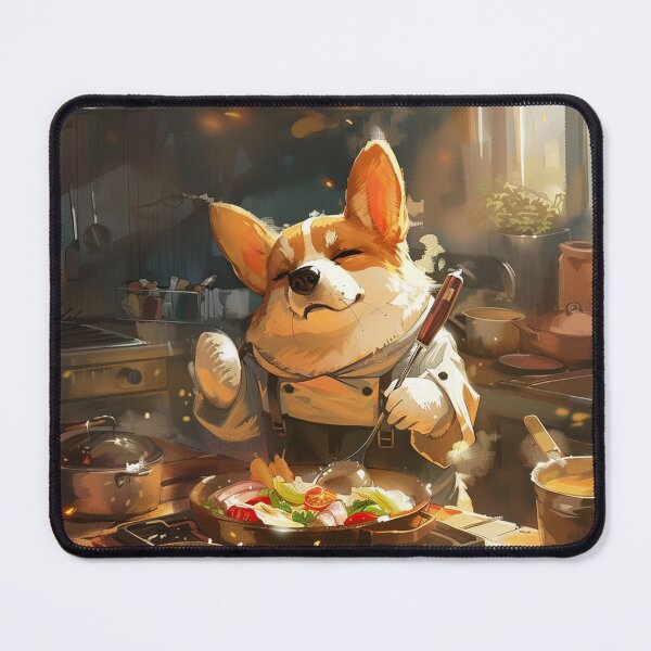 Item preview, Chef Cook Corgi Dog designed and sold by CorgiCuddle.