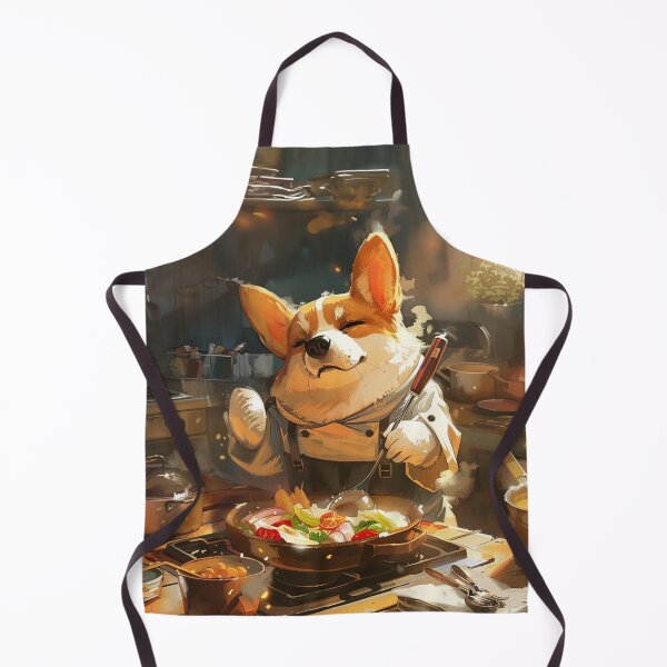 Item preview, Chef Cook Corgi Dog designed and sold by CorgiCuddle.