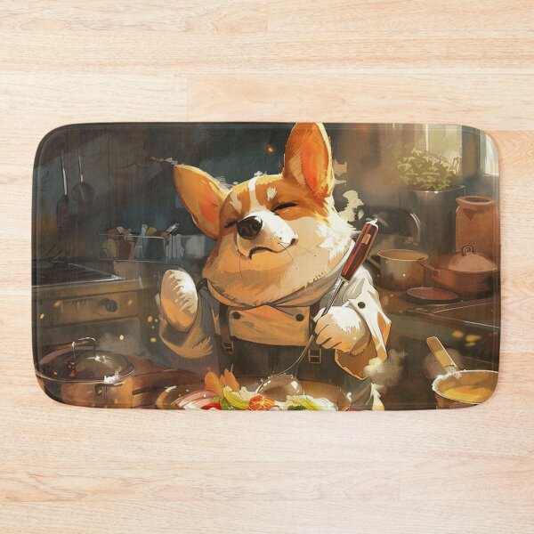 Item preview, Chef Cook Corgi Dog designed and sold by CorgiCuddle.