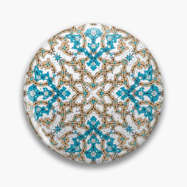 Item preview, Arabic Floral Geometric Design - Orchid Flower - Mosque Tile Decoration designed and sold by Accentish.