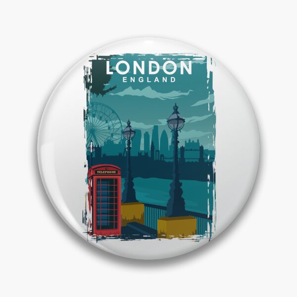 Item preview, London Travel Poster with the skyline and more designed and sold by Stadify.