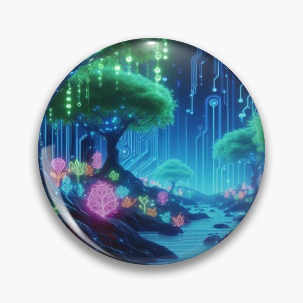 Item preview, “Mystical Neon Pathways” designed and sold by Dominika Farkašová.