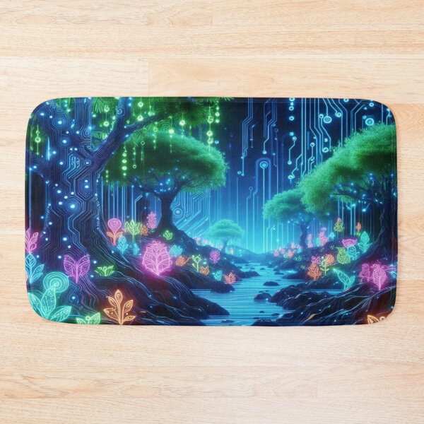 Item preview, “Mystical Neon Pathways” designed and sold by Dominika Farkašová.
