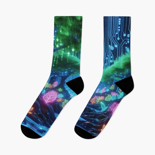 Item preview, “Mystical Neon Pathways” designed and sold by Dominika Farkašová.